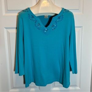 Faded Glory Three Quarter Sleeve Top